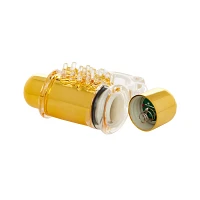 Power Package Metallic Vibrating Cock Ring - Hott Love Extreme