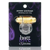 Power Package Metallic Vibrating Cock Ring - Hott Love Extreme
