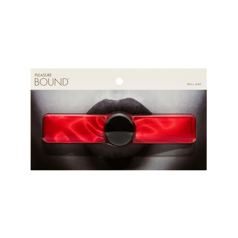 Red Satin Ball Gag - Pleasure Bound