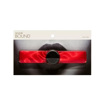 Red Satin Ball Gag - Pleasure Bound
