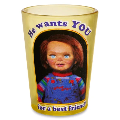 He Wants You Chucky Shot Glass - 1.5 oz.