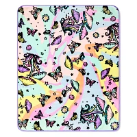 Mushroom Butterfly Reversible Fleece Blanket