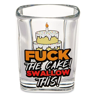 F Cake Swallow This Square Shot Glass - 2 oz.