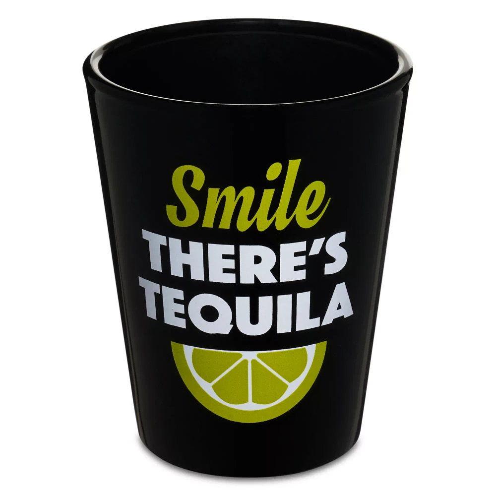 Smile There's Tequila Shot Glass - 2 oz.