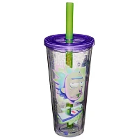 Cyber Rick and Morty Cup with Straw - 24 oz.