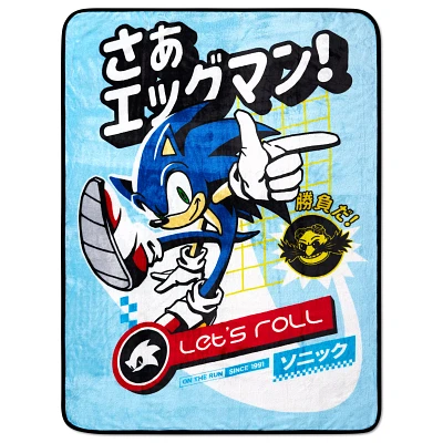 Sonic the Hedgehog Let's Roll Fleece Blanket