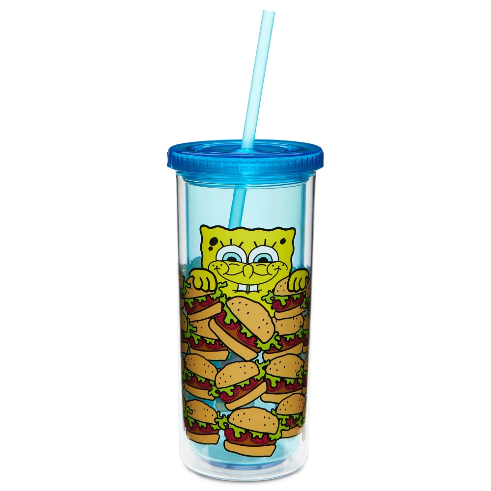 SpongeBob Squarepants Krabby Patties Cup with Straw - 20 oz.