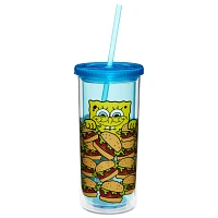 SpongeBob Squarepants Krabby Patties Cup with Straw - 20 oz.