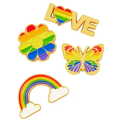 Multi-Pack Rainbow Pride Pin Set - 4 Pack