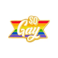 Multi-Pack So Gay Rainbow Pin Set - 4 Pack