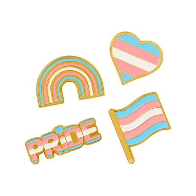 Multi-Pack Transgender Pride Pin Set - 4 Pack