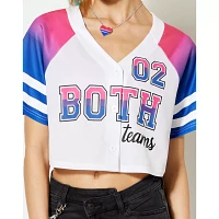 Both Teams Bisexual Pride Cropped Jersey