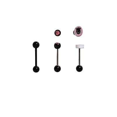 Multi-Pack Eyeball Barbells 3 Pack - 14 Gauge