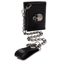 Black Skull Bifold Wallet