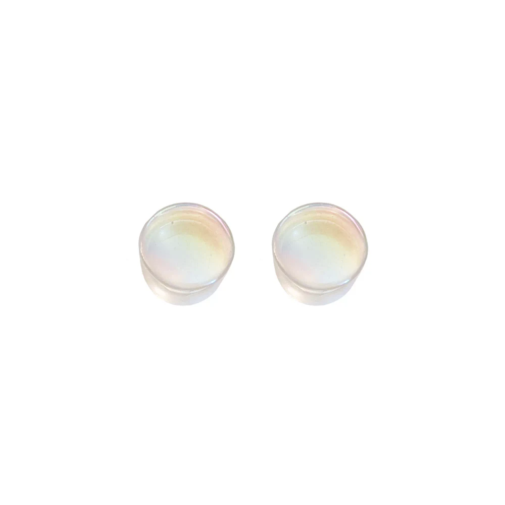 White Iridescent Plugs