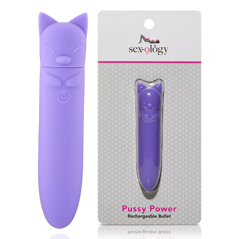 Pussy Power 8-Function Rechargeable Waterproof Bullet Vibrator 5.3 Inch - Sexology