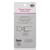 Pussy Power 8-Function Rechargeable Waterproof Bullet Vibrator 5.3 Inch - Sexology