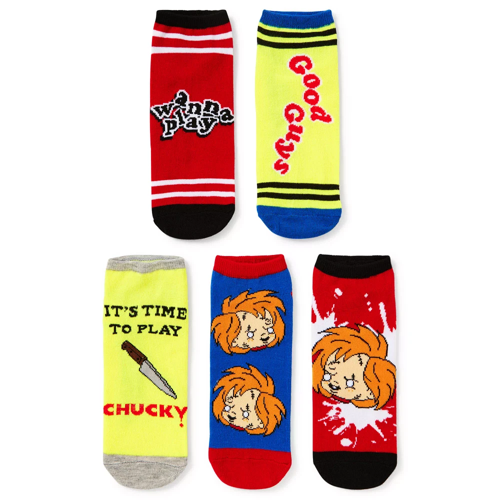 Multi-Pack Chucky No Show Socks - 5 Pack