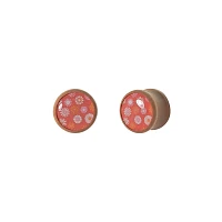 70's Wood Flower Plugs