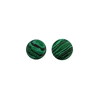Green and Black Malachite Stone Plugs