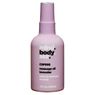 Caress Lavender Scented Massage Oil - 4 oz.