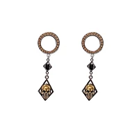 Goldtone Skull Dangle Tunnel Plugs