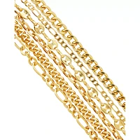 Goldtone Multi-Layered Chains Bracelet
