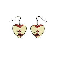 Traditional Tattoo Heart Butt Dangle Earrings