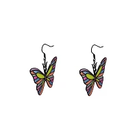 Butterfly Stained Glass Dangle Earrings