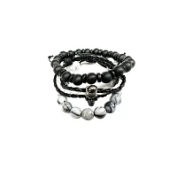 Multi-Pack Bead and Skull Bracelets - 3 Pack