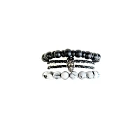 Multi-Pack Bead and Skull Bracelets - 3 Pack