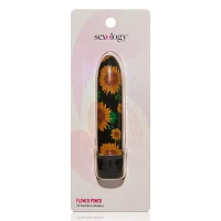 Flower Power 10-Function Sunflower Waterproof Bullet Vibrator 5.3 Inch - Sexology