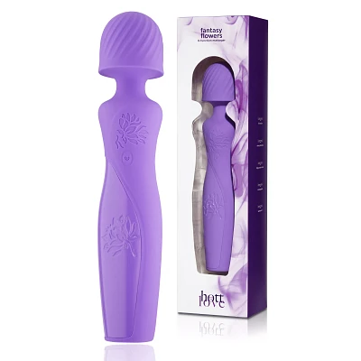 Fantasy Flowers 8-Function Rechargeable Wand Massager 9 Inch - Hott Love