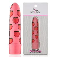 Peach Buzz 10-Function Waterproof 10-Function Bullet Vibrator 5.3 Inch - Sexology