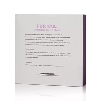 Fox Tail Metal Butt Plug - 8.9 Inch