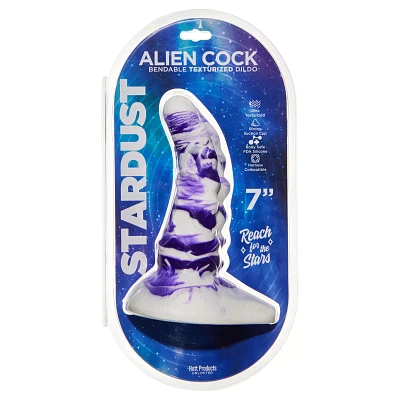 Stardust Alien Bendable Textured Dildo - 7 Inch