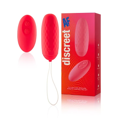 Discreet AF 10-Function Wireless Remote Control Rechargeable Waterproof Bullet Vibrator Pink - 3 Inch