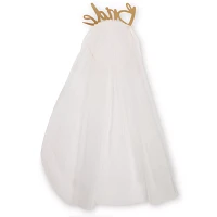 Gold Bride Headband with Veil
