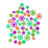 Multi-Pack Black Light Chakras - 50 Pack
