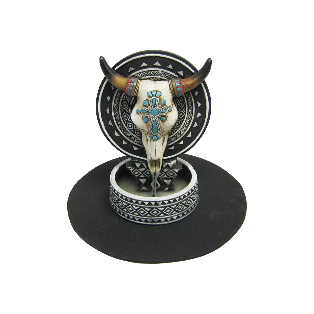 Cow Skull Backflow Incense Burner