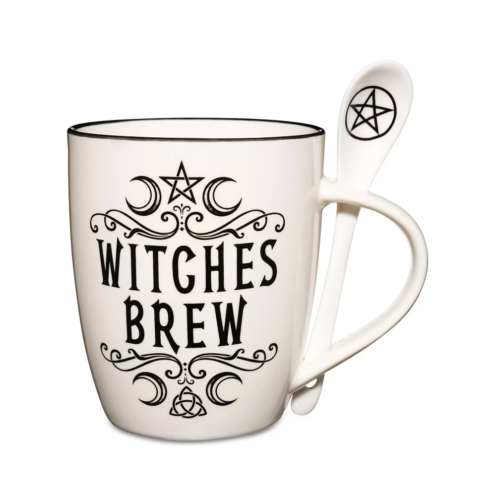 Witches Brew Coffee Mug with Spoon - 12 oz.