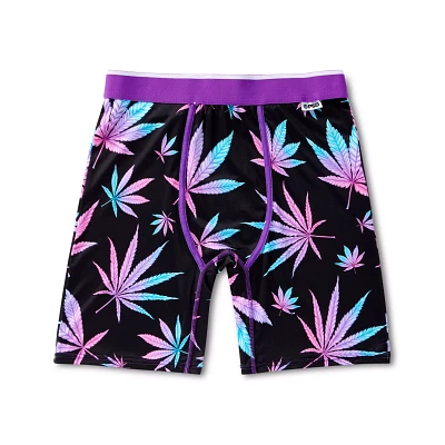 Neon Weed Leaf Boxer Briefs