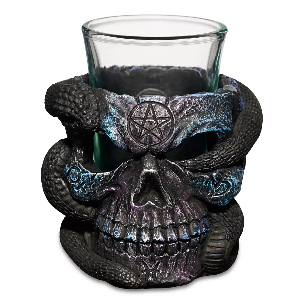 Black Skull Shot Glass - 2 oz.