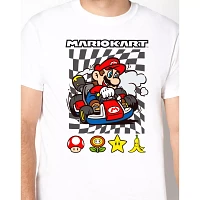 White Mario Kart T Shirt