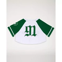 Weed Leaf Cropped Baseball Jersey- Death Row Records