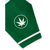 Weed Leaf Cropped Baseball Jersey- Death Row Records