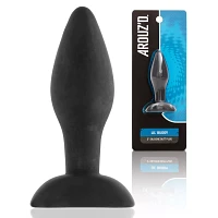 Black Lil' Buddy Silicone Waterproof Butt Plug 3 Inch - Arouz'd