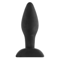Black Lil' Buddy Silicone Waterproof Butt Plug 3 Inch - Arouz'd