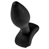Black Lil' Buddy Silicone Waterproof Butt Plug 3 Inch - Arouz'd