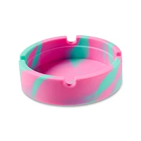 Pink and Aqua Tie Dye Silicone Ashtray